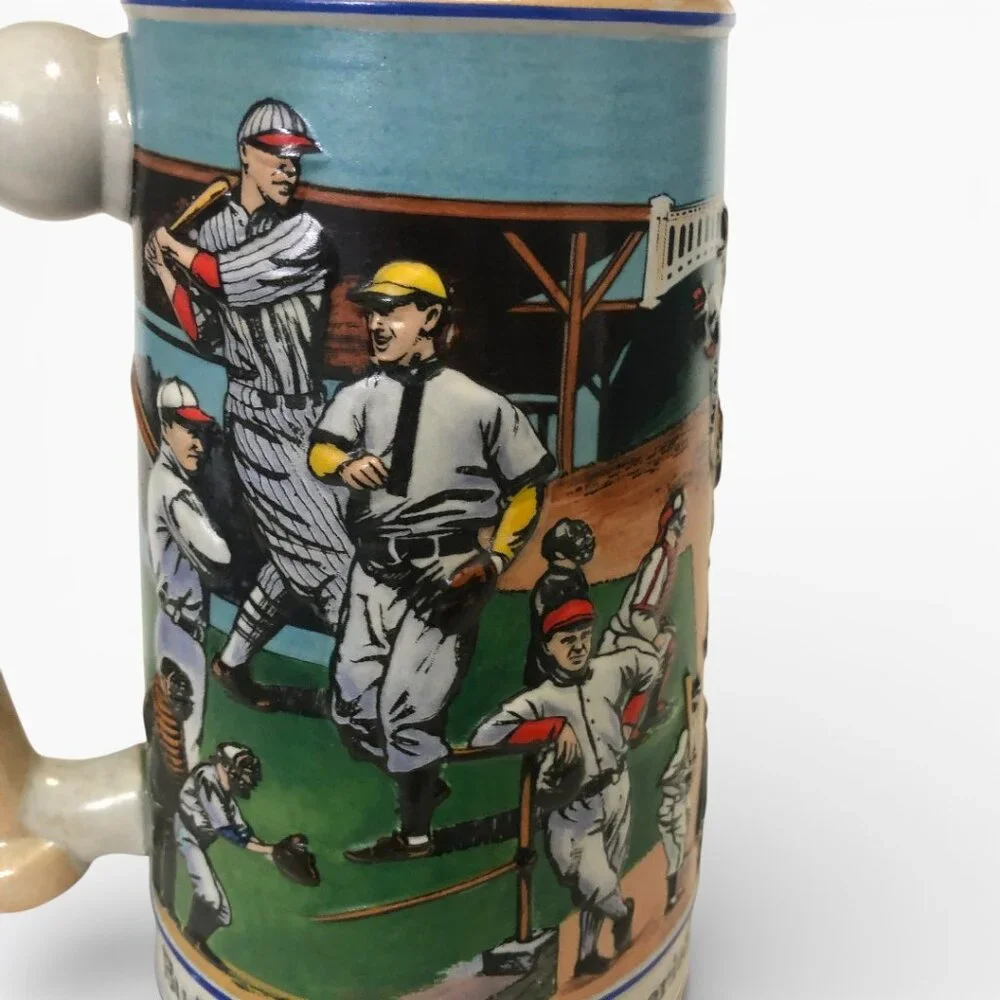 1990 Budweiser Baseball Beer Stein Mug Sports Series Americas Favorite Pastime
